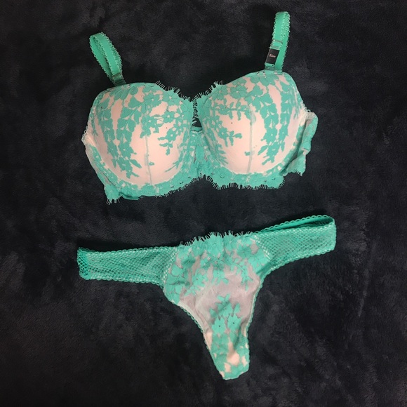 Victoria's Secret Other - Victoria's Secret Floral Demi Bra and Thong